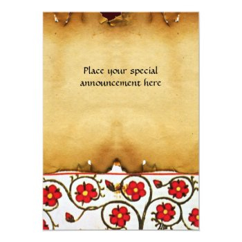 Eternal Love Wedding Parchment Monogram Invitation Front View