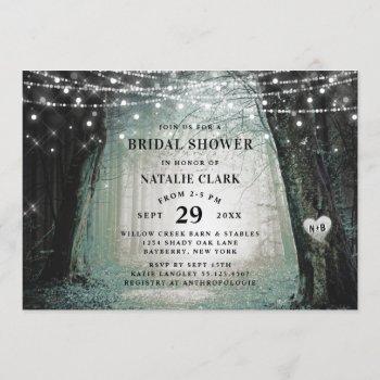 evermore | enchanted forest moss bridal shower invitation