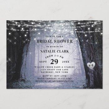 evermore | enchanted forest purple bridal shower invitation