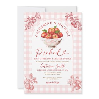 fall apple orchard bridal shower picked each other invitation