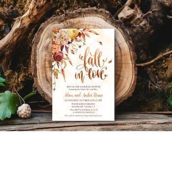 fall in love bridal shower invitation