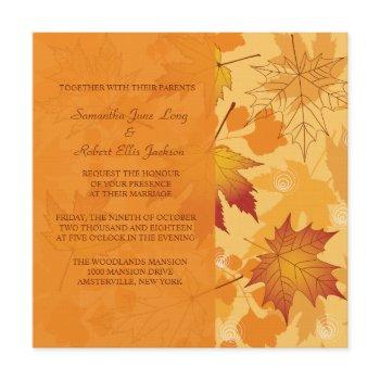 fall intensity invitation