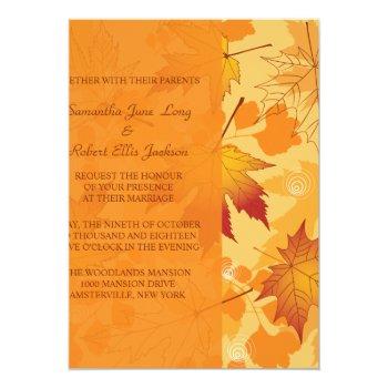 Fall Intensity Invitation Front View