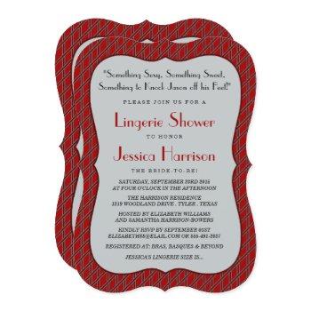 fancy lingerie shower invitations