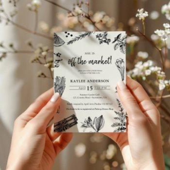 farmer's market | off the market  bridal shower invitation