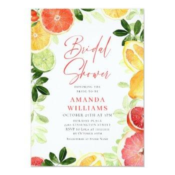 Festive Bright Floral Citrus Slice Front View