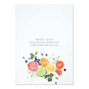 Festive Bright Floral Citrus Slice Front View