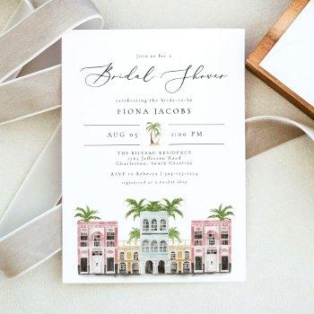 fiona charleston rainbow row bridal shower invitation