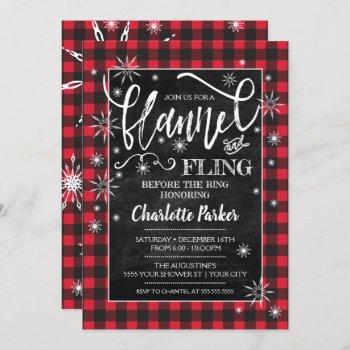 flannel & fling before the ring shower invitation