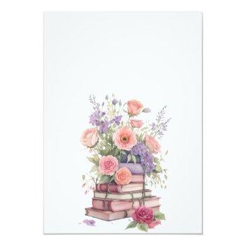 Floral A New Chapter Bridal Shower Welcome Sign Front View