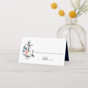 floral anchor | summer wedding place card