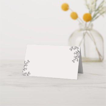 floral fairytale buffet food label cards