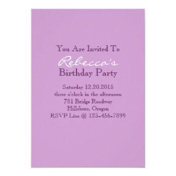 Floral French Eiffel Tower Parisian Birthday Party Invitation Front View