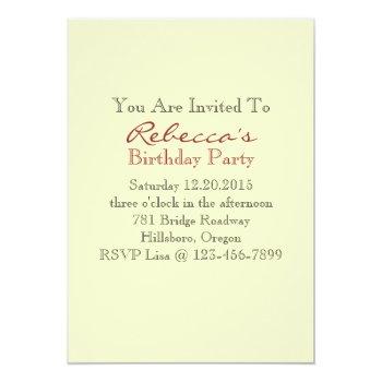 Floral French Eiffel Tower Parisian Birthday Party Invitation Front View