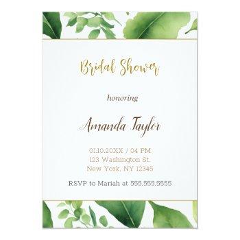 Floral Greenery Minimal Calligraphy Front View