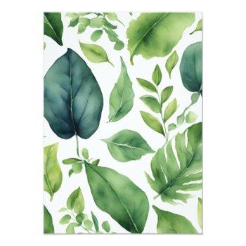 Floral Greenery Minimal Calligraphy Front View