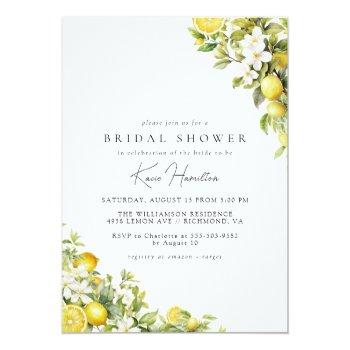 Floral Lemon | Elegant Yellow Green Front View