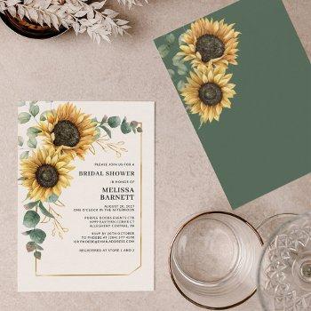 floral sunflower eucalyptus bridal shower budget