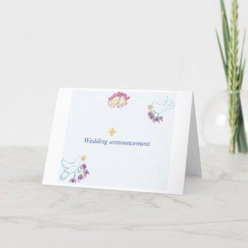 folded wedding invitation