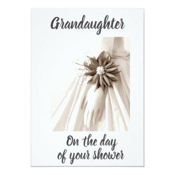 "for Your Shower For A **special Granddaughter** Front View