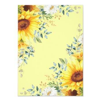 Fresh Sunflower Drive By Quarantine Baby Shower Thank You Card Front View