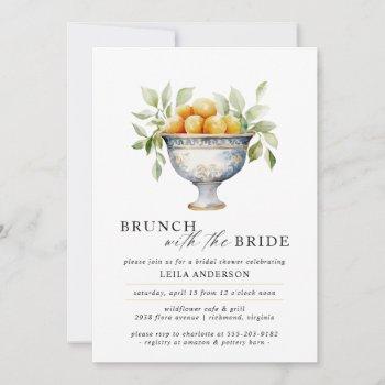 fruit bowl | cute modern brunch bridal shower invitation