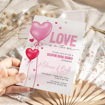 galentine's love is in the air bridal shower invitation