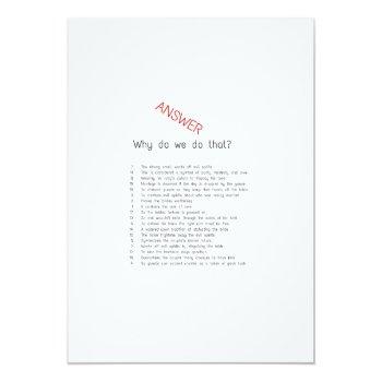 Garden Bridal Shower Game W Answer Back 5x7 Size Invitation Front View