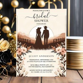 garden spring wood boho rustic bridal shower invitation