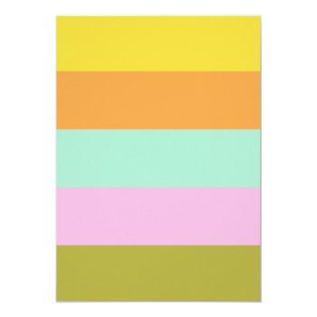 Geometric Stripes Bright Pastels Front View