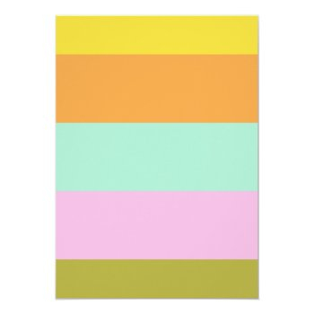 Geometric Stripes Pastel Mint Pink Bridal Shower Can Cooler Front View