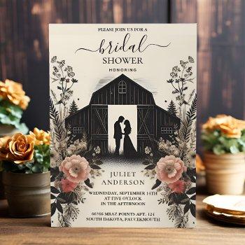 get garden spring wood boho rustic bridal shower invitation