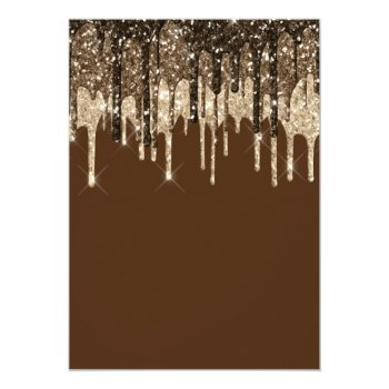 Glitter Drip Gold Brown Drive By Front View