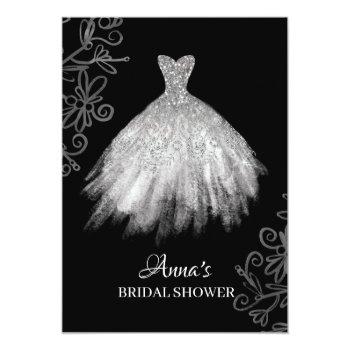 *~* Glitter White Bridal Gown Dress Front View