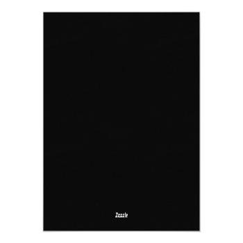 Gold Confetti | Black Wedding Thank You Card Front View