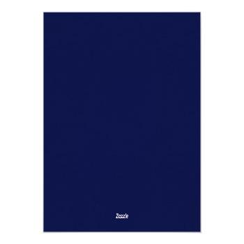Gold Confetti | Navy Wedding Thank You Card Front View