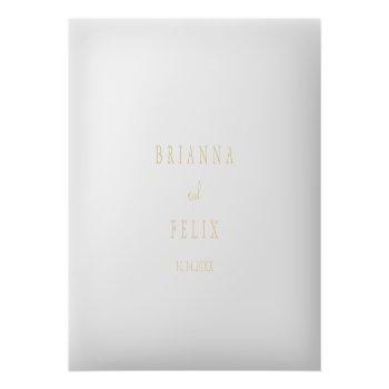 Gold Feather Boho Tropical Floral Wedding Place Card Front View