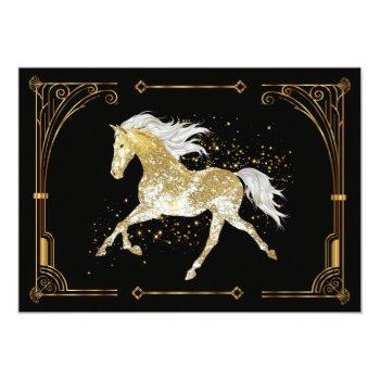 Gold Glitter Western Cowgirl Front View