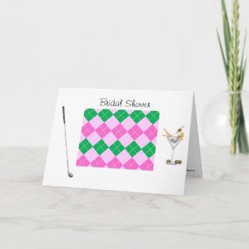 golf bridal shower invitation