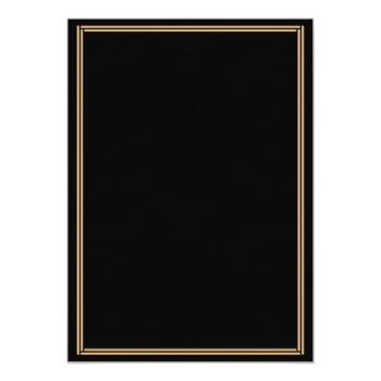 Great Gatsby Art Deco Black Bridal Shower Invites Front View