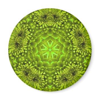 green dahlia magnet