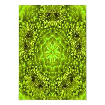 Green Dahlia Magnet Front View