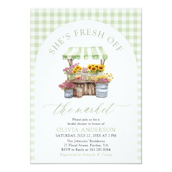 Green Gingham Fresh Off The Market Front View