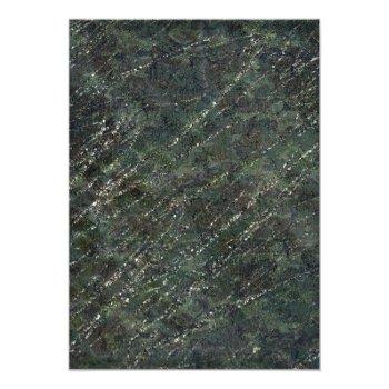 Green & Silver Army Camo Sparkle Glam Party Menu Front View
