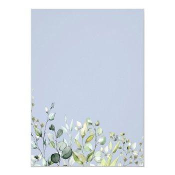 Greenery Virtual Bridal Shower Budget Invitations Front View