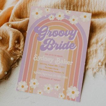 groovy bridal shower invitation | bridal shower