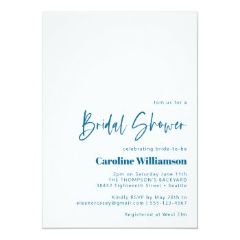 Groovy Colorful Lines Unique Retro Bridal Shower  Invitation Front View