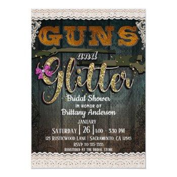 Guns And Glitter Wood Lace Rustic Front View