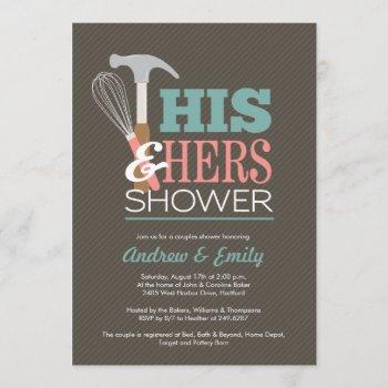 handy couple shower invitation