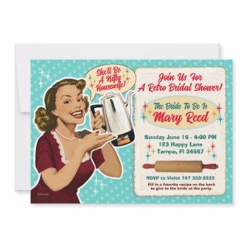 happy housewife bridal shower invite + recipe card